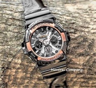 Montres Company 香港註冊公司(33年老店) 卡西歐 CASIO G-Shock 防磁 黑色玫瑰金 超大錶徑 GA200 GA200RG GA-200 GA-200RG GA-200RG