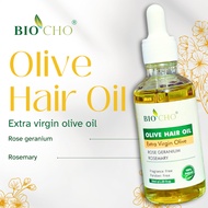 BIOCHO Minyak Rambut Zaitun 50ML | Natural Olive Hair Oil Treatment for Dry & Damaged Hair | Anti Ha