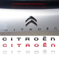 3D Metal Car Styling Trunk Logo Letters Emblem Badge Sticker Cover For Citroen C2 C3 C4 C1 C5 C6 C8 