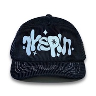 Topi Trucker Hat Corduroy Trucker Hat Hinoto Black Thisplan