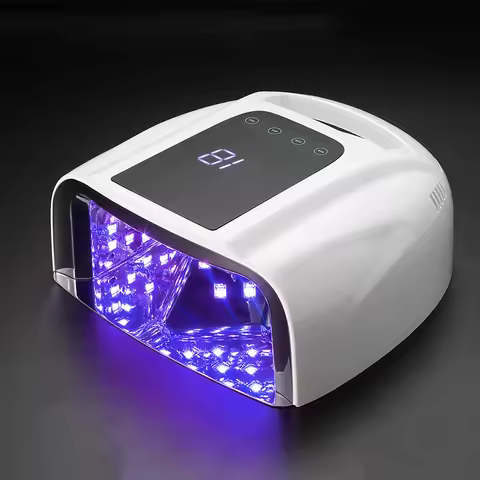 Not Rechargeable 96W Mirror Reflective Bottom Nail Lamp Gel Polish Dryer Manicure Machine UV Light f