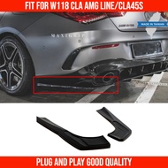 Mercedes Benz W118 CLA45 Rear Diffuser side splitter maxton style amg line W118 CLA accessories CLA1