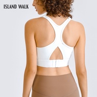 ISLAND WALK Yoga Bra High-Impact Sports Top with padding Beauty Back Workout Running Tops DW148
