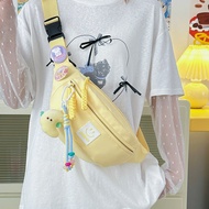 Cute New Style ins Sports Chest Bag Girl Waist Bag Niche Casual All-Match Small Bag Lightweight Japa