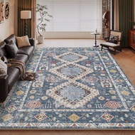 American Retro Style Rugs for Bedroom Large Area Living Room Decoration Plush Carpet Anti-slip Loung