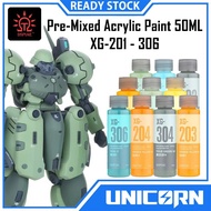 DSPIAE Pre-Mixed Acrylic Paint 50ML Wash Free Airbrush [PT-AB] Pre-Thinned Water Based Gundam Airbru