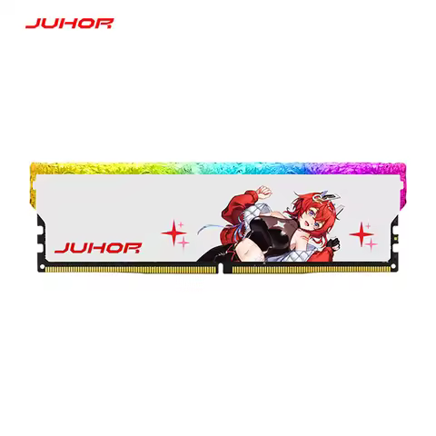 JUHOR DDR5 RGB 7200MHz 32GB Desktop RAM 1.4V Hynix Chip DIMM High Speed DDR5 Memory for Gaming Works
