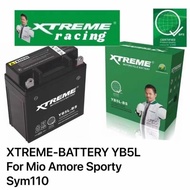 ♞,♘,♙,♟XTREME BATTERY YB5L FOR MIO AMORE/SPORTY/SYM110 MOTORCYCLE