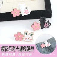 Sakura Waist Adjustment Rabbit Button Detachable Cartoon Big Button Waist Adjustment Jeans Cat Waist