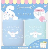 (代購)2026日本CLAYGE x Sanrio Cinnamoroll 玉桂狗伯爵茶香限定版 海泥礦物黏土頭皮護理洗髮水+ 護髮素套裝 Care & Spa Shampoo 500ml + Tre
