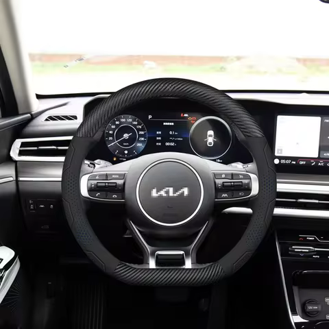 Car Steering Wheel Cover For Kia KN K2 K3 K4 K5 EV6 GT Rio Sportage Stinger Niro Picanto Cerato Xcee