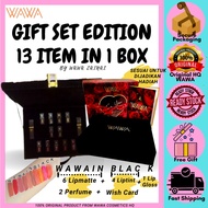 Wawa Cosmetics Gift Set 13 item in 1 Box (6 Lipmatte + 4 Liptint + 2 Perfume + 1 box + 1 Wish Card)