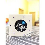 Handmade (Small card ~ 6.4x6.4cm) Mini Card - Get well soon / speedy recovery card