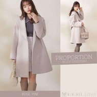 日本Proportion Body Dressing翻領毛呢大褸