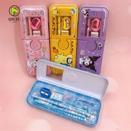 QIUJU Pen Cases, My Melody Cinnamoroll Double Layer Pencil , Cute Cartoon Kuromi Pencil  Set School Supplies