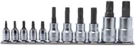 Ko-ken RSX025/11-IP 1/4 & 3/8 & 1/2SQ. Torx Plus Bit Socket Rail Set, Set of 11
