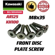 Kawasaki ORIGINAL YTEQ FRONT DISC DEPAN DISK SCREW SKRU AR125 AR80 M8x35 ORI YTEQ 5PCS Hardware
