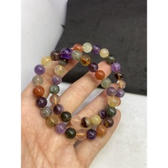 D1434 Natural Ore/Colorful Five-Element Hand Beads/Natural Color Bright Each Weight: 21 Grams Size: 