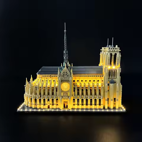 LED Light Kit For LEGO 21061 Notre-Dame de Paris Building Blocks Decorative Lamp Remote Control Not 