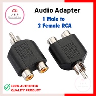 RCA 1 Male to 2 Female Adaptor for Home Theater / Soundbar / Sound Amplifier Converter