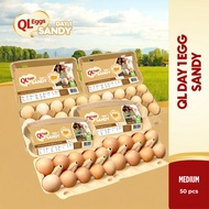 QL Eggs Day 1 Sandy - Medium 50pcs Fresh Egg Farm Fresh Egg Telur Segar
