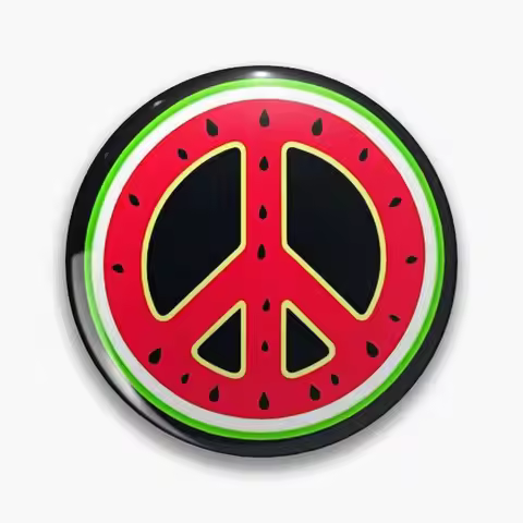 Subtle - Peace: Ceasefire Art Calls for Peace in Gaza #CeasefireNow #Gaza Pin Buttons Brooches Jewel