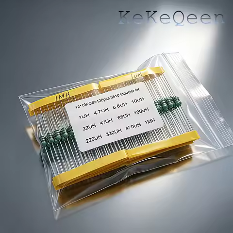 12*10PCS=120pcs 0410 Inductor Kit 1UH 4.7UH 6.8UH 10UH 22 47UH 68UH 100UH 220UH 330UH 470UH 1MH 1/2W