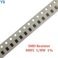 【Unbeatable Prices】 100Pcs 0805 1% SMD Resistor 0R 10M 1/8W 12K 270K 33R 1.2R 430R 1.5K 160 ohm 3M 5