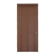 มู่ลี่ PVC ลายไม้เส้นใหญ่ KASSA HOME รุ่น BG004-BR