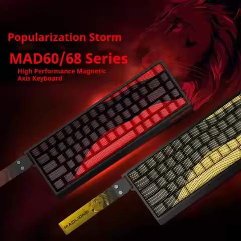 FGG Mad60 Madlions MAD68 HE Magnetic Switch Keyboard Rapid Trigger Rgb Wired Gaming Office Mechanica