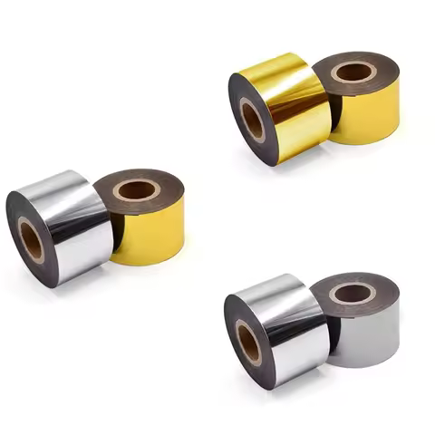Hot Stamping Foil Paper With 1.5X400ft, Hot Foil Stamping Paper For Leather Bronzing Machine DIY Dec