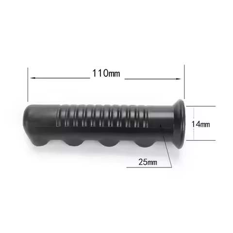 2Pcs Wheelbarrow Rubber Handle Cover Sports Fitness Anti-slip Protective Finger Print Style 110 X 14