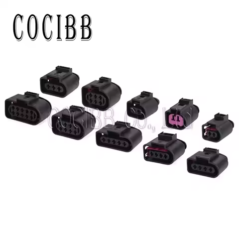 1 Set 2 3 4 5 6 8 10 Pin Automotive Ignition Coil Electrical Connector 3.5 MM Car Female Wire Plug S