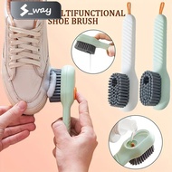Automatic Liquid Discharge Shoe Brush Long Handle Shoe Brushes Automatic Filling Shoe Clothes Board Brush Home Cleaning Tools S_Way