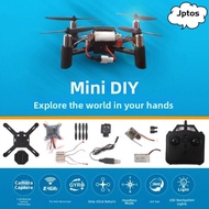JPTOS DM002 Drone Aerial Model, Mini Plastic Drone Quadcopter Assembly Toy,  Multistyles Aircraft Ac