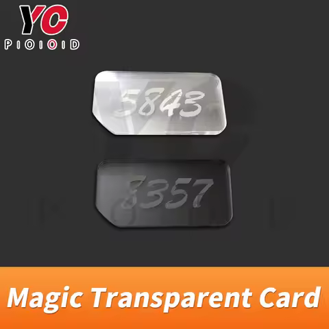 YOPOOD escape puzzle room magic clear acrylic cards for hidden clues put all pieces together to find