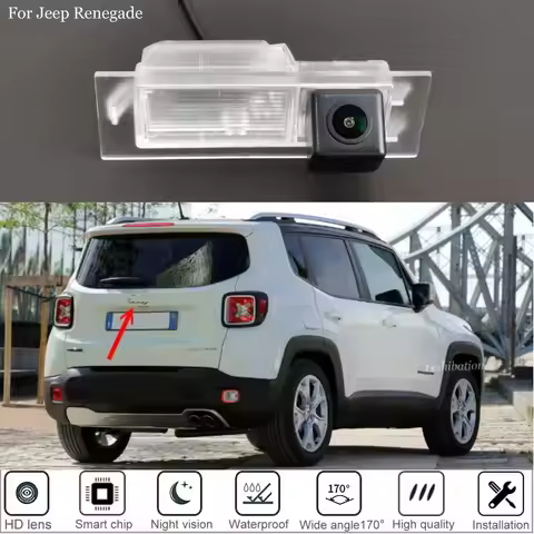 Car Rear View Camera For Jeep Renegade 2015~2019 2020 CCD Night Vision Rear Reversing Camera For Fia
