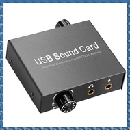 (WUSG) USB-C Sound Card Audio External 3.5mm Microphone Audio Adapter Soundcard for PC Laptop Headse