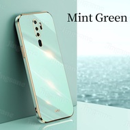 Jingsanc Ốp Điện Thoại OPPO A9 2020/A5 2020/A7/A5S Ốp Cạnh Vuông Thẳng Mạ Điện Silicon TPU Mềm Sang 