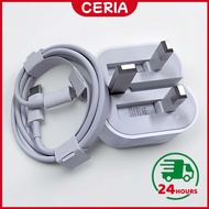 【🇲🇾24h】35W Fast Charger Set USB C Adapter With Cable For iphone17 16 15 14 13 12 11 pro max Support 