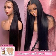 BAISHUN 200% Density 14 Inch 13x6 HD Lace Front Wigs Ear To Ear Blended Hair Pre Plucked With Baby H