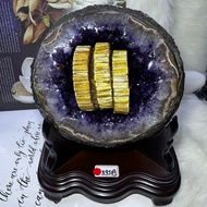 Super Beautiful Top Uruguay Amethyst Cave ESPa+3.95kg ️ Melaleuca Colorful Agate Edge Natural Emperor Purple Mouth Wide Hole Deep Tibetan Style Napality Self-Pendulum Lucky Gift Collection