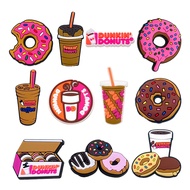 11 Styles DUNKIN DONUTS sneakers Charms Sandals Pendant Button Original Shoe Clog Pins Gifts for Fri