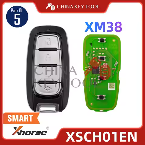 5PCS/LOT Xhorse XM38 Universal Smart Key for Chrysler Type 4 Buttons Newly Add 8A 4D XSCH01EN Global