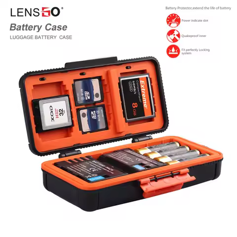 LXH Camera Waterproof Battery Box For Canon LP-E6 LP-E17 Sony NP-FZ100 NP-FW50 Nikon EN-EL15 Battery