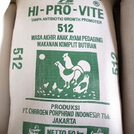 512 Pakan Komplit Butiran Ayam Pedaging Hi-Pro-Vite Phokpand (Paket)