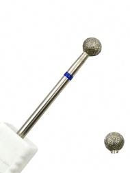 件 5.0 毫米球形水鑽塗層角質層毛刺適用於俄羅斯電動指甲鑽孔機