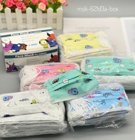 isi 50Pcs/BOX Masker mulut Tebal Motif Anak BTS BT21 IMPORT 3Ply High Quality K-POP KPOP KOREA IDOL 