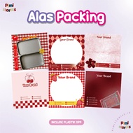 [INCLUDE PLASTIC] PACKAGING MAT I - FREEBIES PACKING PAPER - CHERRY GIRLY - CUSTOM PACKAGING - ACCES