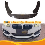 Front Bumper Diffuser Lip BMW 1 Series F20 Wrap Angle Splitters Black Carbon